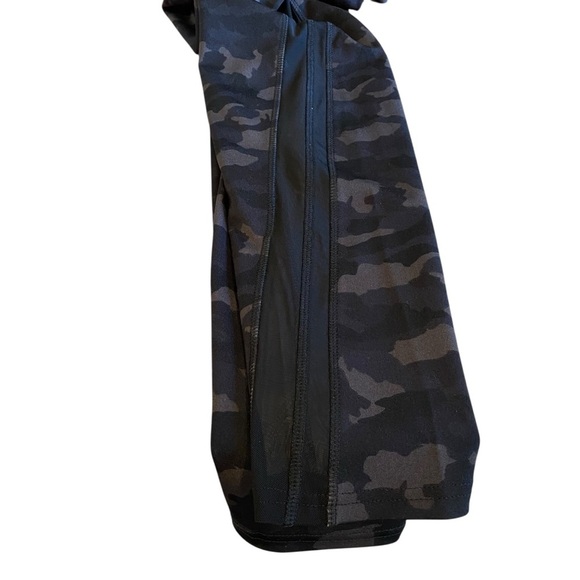 MARISSA OLIVIA Women's size XL Black Gray Camouflage Leggings Elastic Waistband - Picture 4 of 9